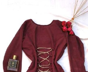 Desi y2k corset Georgette kurti 🎀