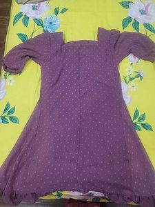 Purple Polka Dot Dress