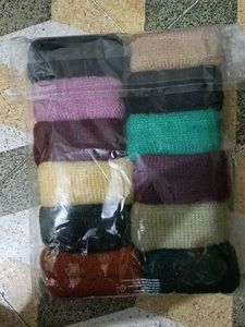 Colorful Hair Bands 12 pis
