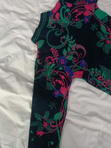 Floral Print Sweater