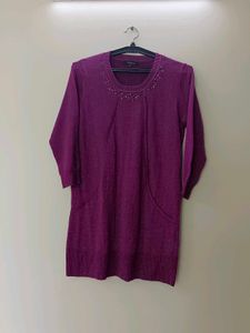 Purple Knit Dress
