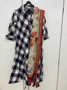 Charcoal Checks, Floral Grace ✨🖤 Set Now! 🔥🛍!