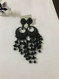 Earrings/ Black oxidised Jhumkis