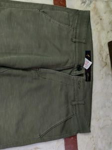 Olive Green Casual Pants