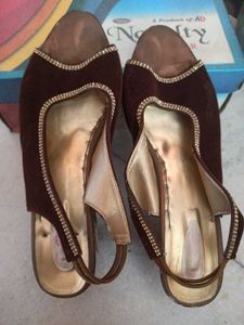 Brown Slingback Flats