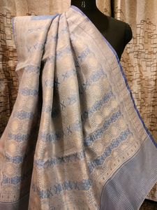 Tissue Saree With Full Weaving Work