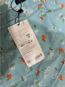 Powder blue A line skirt
