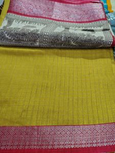 Purple &amp; Teal Handloom Saree