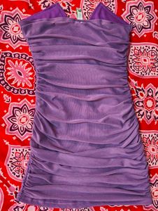 ❤️‍🔥Purple Ruched Bodycon Mini Dress❤️‍🔥