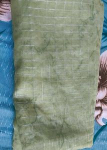 Green Checkered Saree