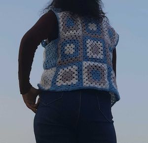 Crochet Granny Square Vest