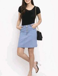 Denim Mini Skirt