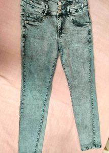 Acid Wash High Waisted Jeans