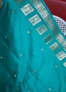 Sea Green Color Mysore Silk New Saree