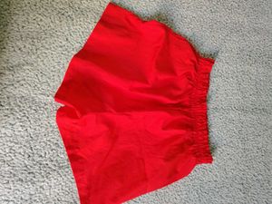 Red Casual Shorts