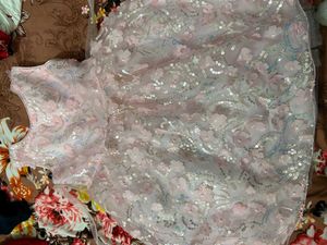 Pink Flower Girl Dress