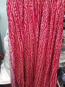 Red Printed Kurta Xl Size