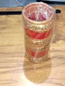 Red &amp; Gold Bridal Bangles