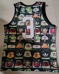 Adidas Originals Men Olive Green AOP Heel Tank T&#39;s