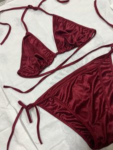 Burgundy Bikini Set