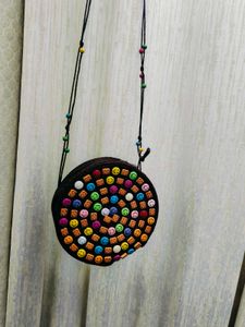 Smiley Vibes Beaded Sling – Handcrafted &amp; Colorful