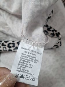 White Leopard Print Bodycon Midi