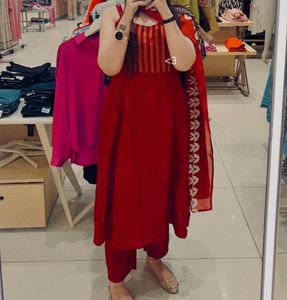 Red Salwar Kameez Suit Set💋