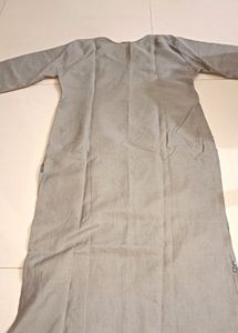 Grey kurti With Mirror Work