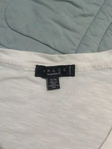 Elegant White Lace Sleeve Top