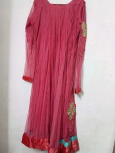 Gaajri Color Chudidaar Anarkali Set.