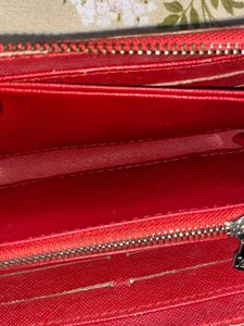 Authentic Supreme x LV Red Zip Wallet