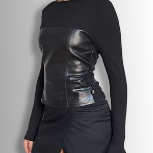 Chic Black Long Sleeve Top
