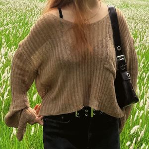 Cropped Knit Top