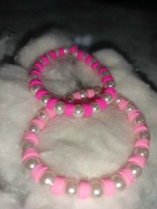 Pink Pearl Beaded Bracelets for friendship day