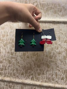 Christmas theme earings combo