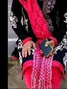 Beautiful wollen kurta &amp; velvet legging &amp; stall