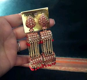 New Golden And Red Earing For Girls/Women🥳