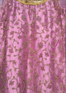 Elegant Pink Embroidered Lehenga Choli Set
