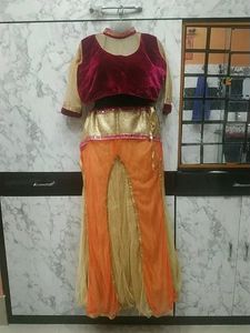 Crop Top With Skirt