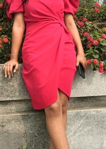 Short Body Corn Dress Pink Colour