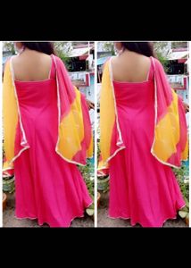 Red Anarkali Suit Set