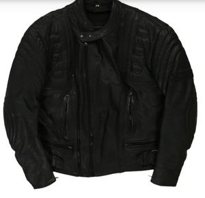 CANADASPORTSWEARVARSITY JACKET -SMALL BLACKLEATHER