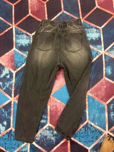 Charcoal Slouchy Fit Denim