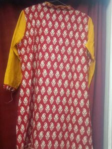Red &amp; Yellow Print Tunic