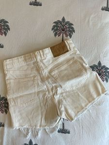 White Denim Shorts