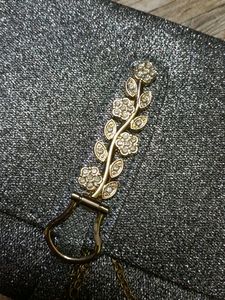 Shimmery Silver Sling Bag