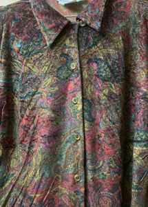 Paisley Velvet Top Type Shirt