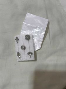 Silver Nose Pins (Set of 5)