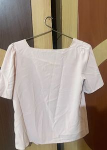 Straight Light Pink Cotton Top