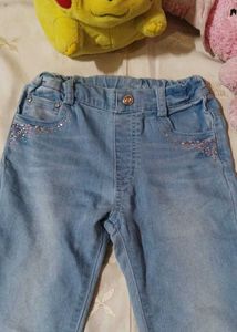 Light Wash Denim Jeans - Size Girls